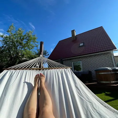 Вилла Cozy Private House With Backyard And Hot Tub Пярну